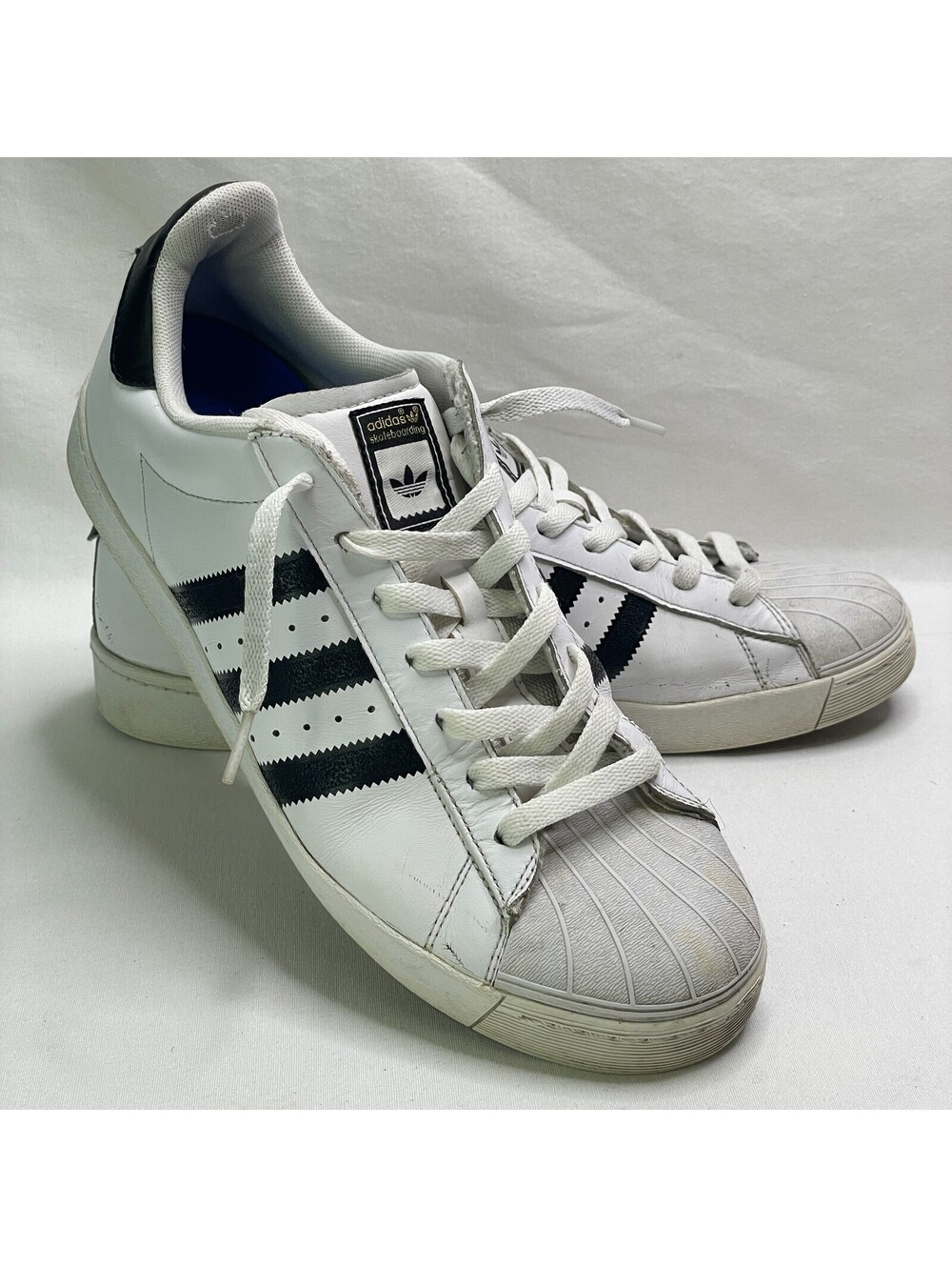 Adidas Men's Shoes Superstar Vulc ADV White Black Size 11 Skate Sneaker 11293902